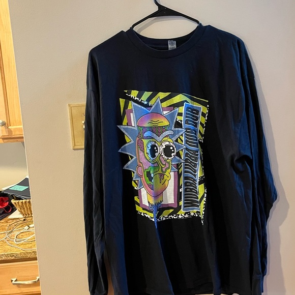 Ripple Junction Black Long Sleeve Tee with Colorful Graphic - Picture 3 of 8